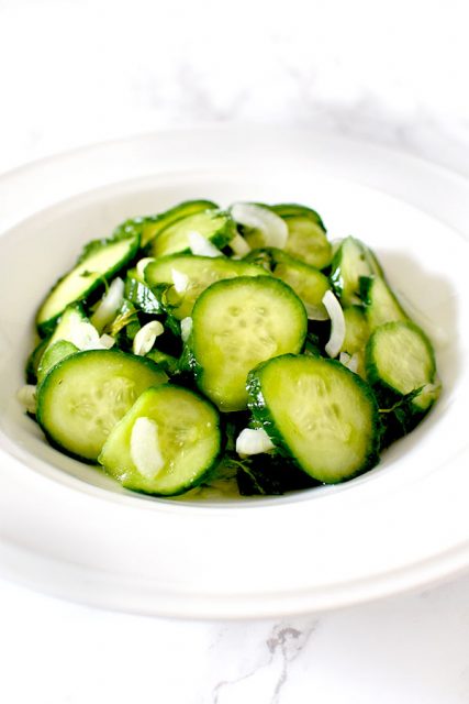 Easy Cucumber Salad - The Taste of Kosher