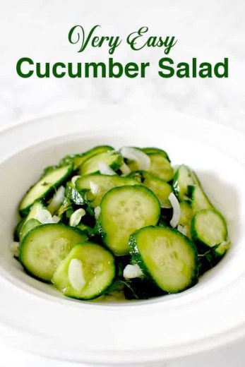 Easy Cucumber Salad - The Taste of Kosher